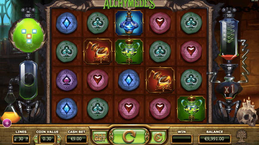 Alchymedes slot screen 1