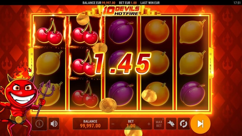 10 Devils Hotfire slot screen 2