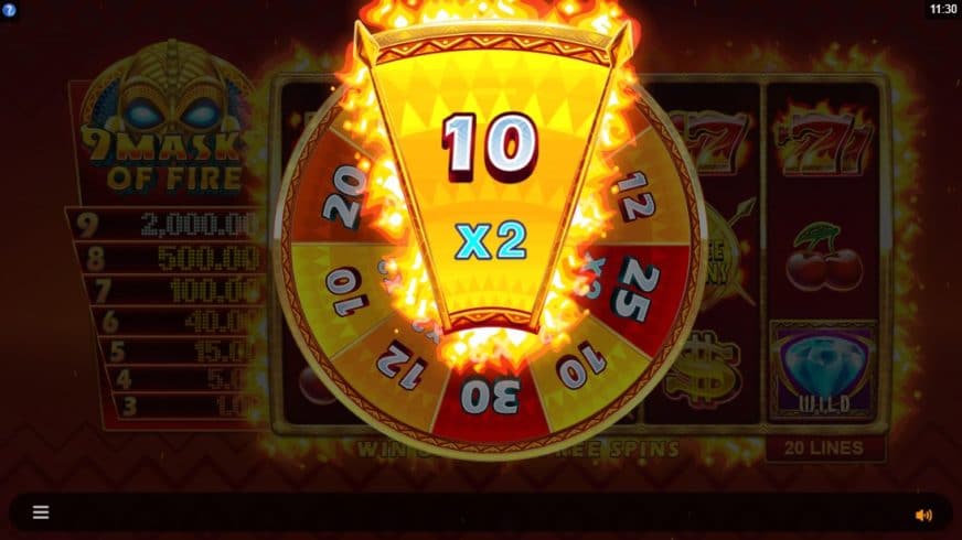 9 Masks of Fire slot screen 5