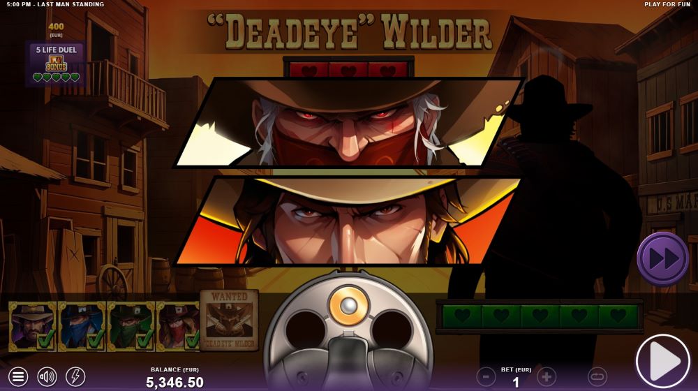 Last Man Standing Slot Features