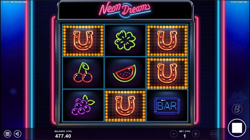 Neon Dreams slot screen 4