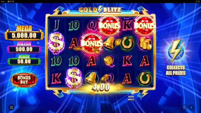 Gold Blitz slot screen 2