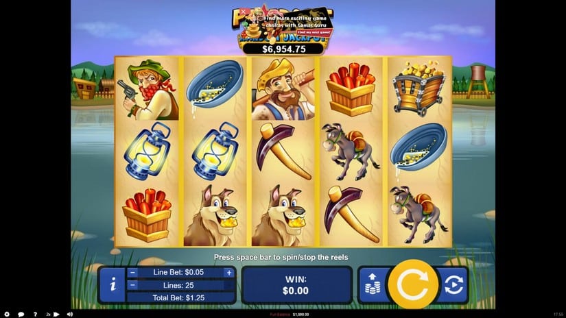 Pay Dirt! slot screen 1