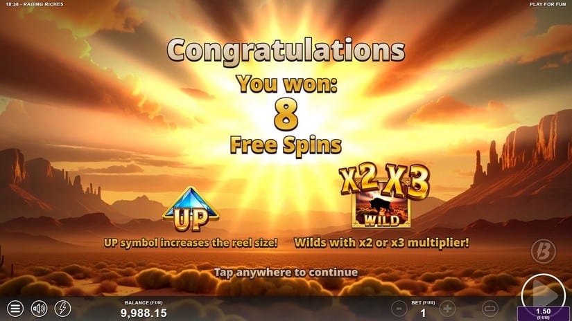 Raging Riches slot screen 3