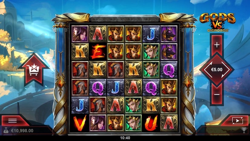 Gods vs Gigablox slot screen 1