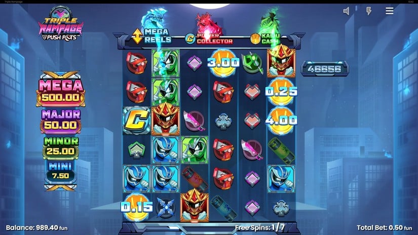 Triple Rampage slot screen 4