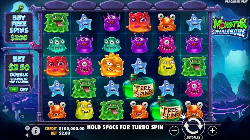 Monster Superlanche slot screen 1