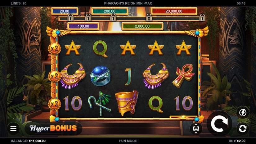 Pharaohs Reign Mini-Max slot screen 1