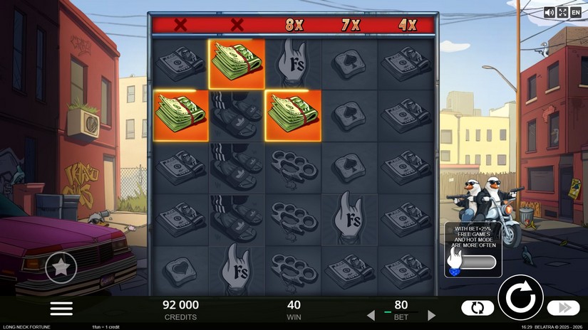 Long Neck Fortune slot screen 2