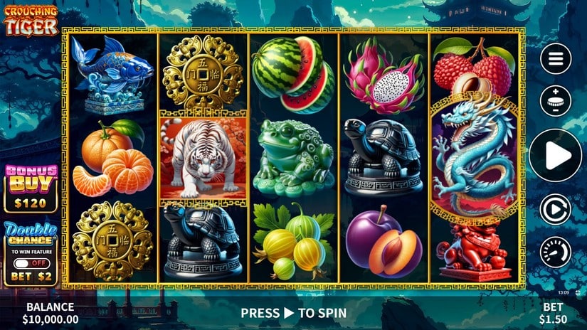 Crouching Tiger slot screen 1