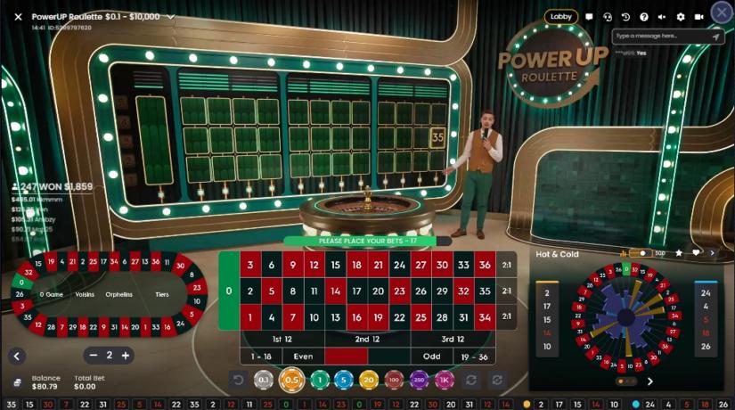 PowerUP Roulette slot screen 2