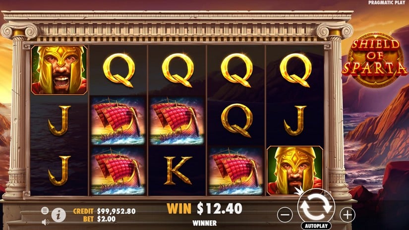 Shield of Sparta slot screen 3