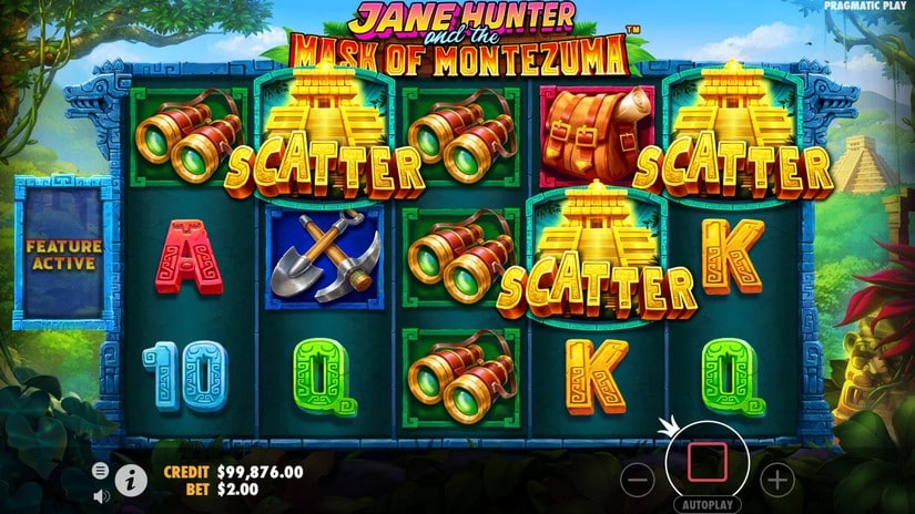 Jane Hunter and the Mask of Montezuma slot screen 2