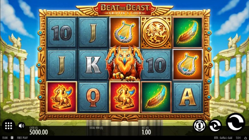 Beat the Beast Griffins Gold slot screen 1