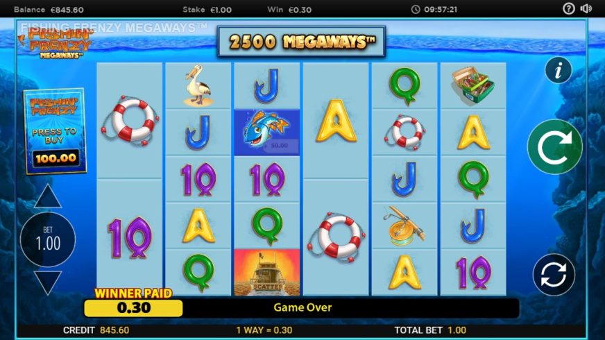 Fishin’ Frenzy Megaways slot screen 3