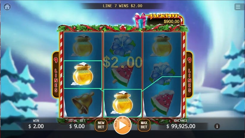 Santa Bumble Bee slot screen 2