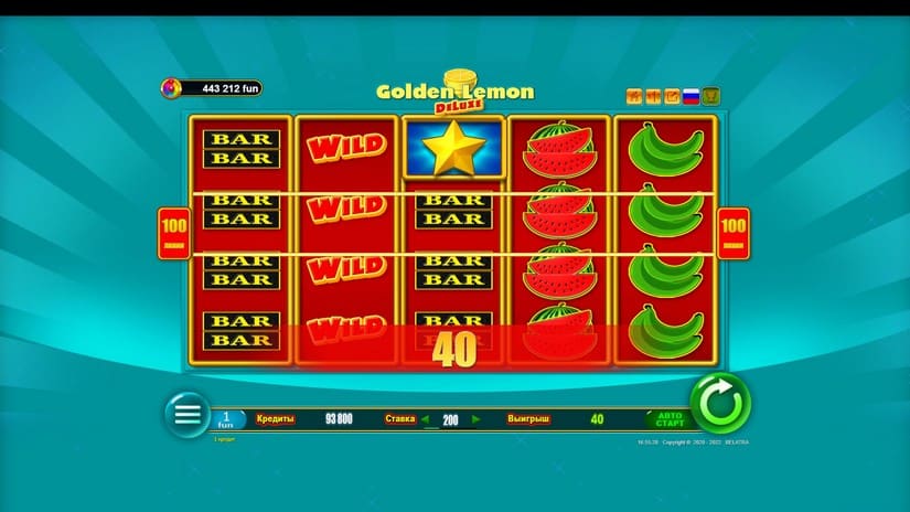 Golden Lemon Deluxe slot screen 2