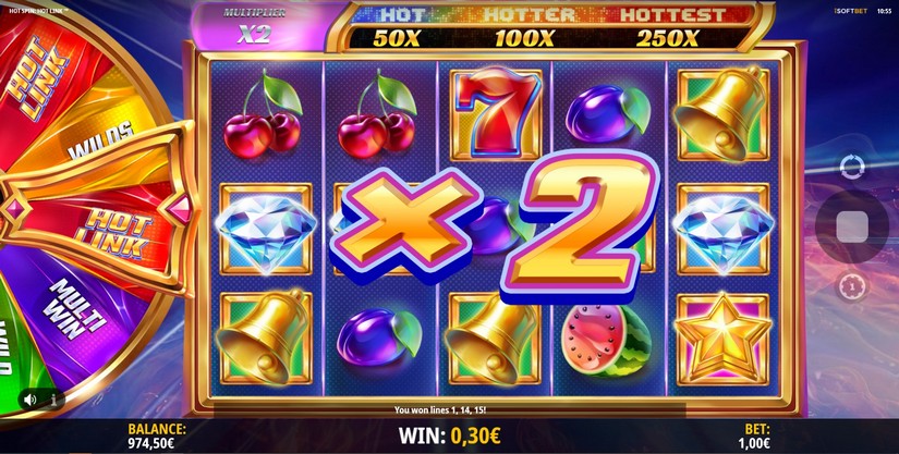 Hot Spin Hot Link slot screen 5
