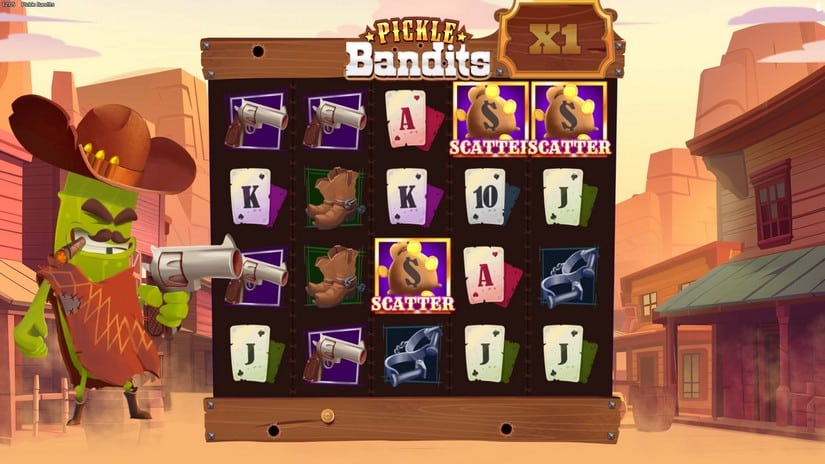 Pickle Bandits slot screen 2