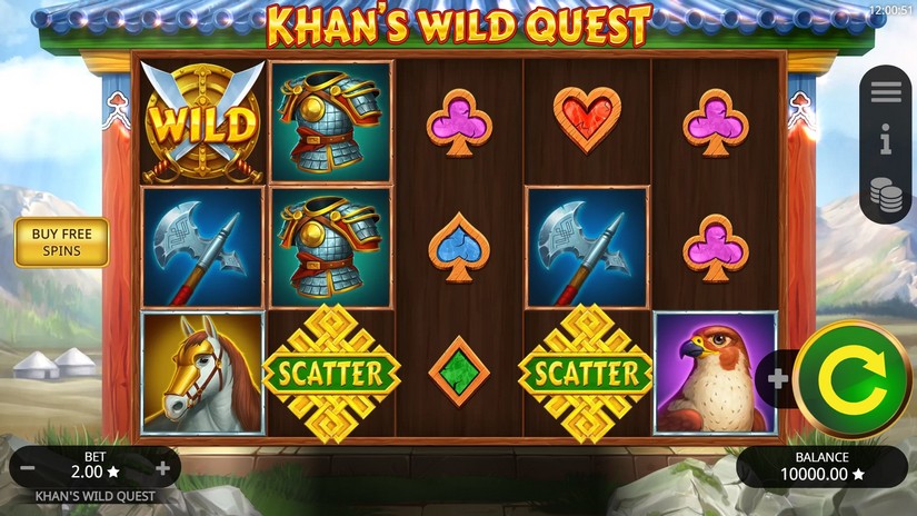 Khan’s Wild Quest slot screen 1
