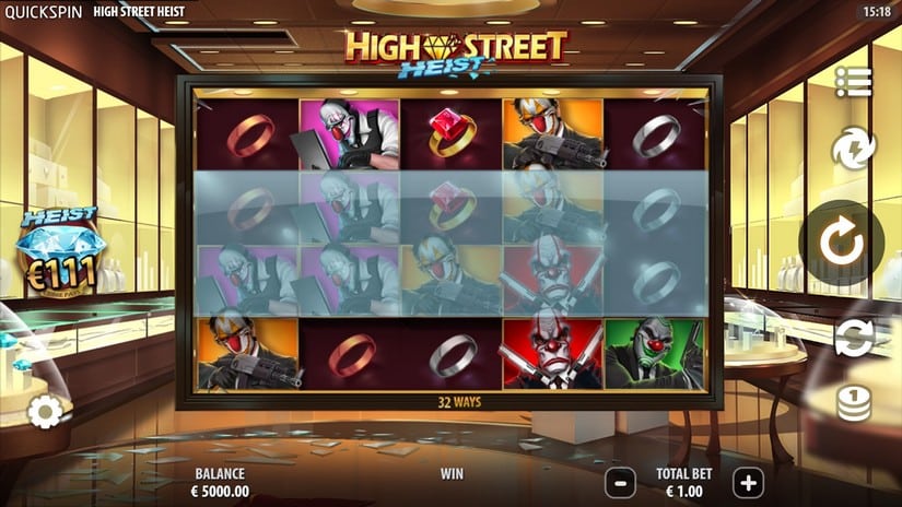High Street Heist slot screen 1