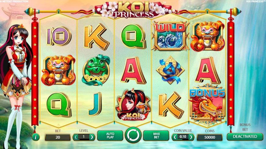 Koi Princess slot screen 1