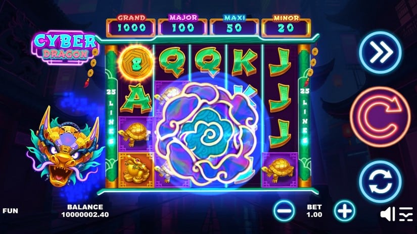 Cyber Dragon slot screen 2