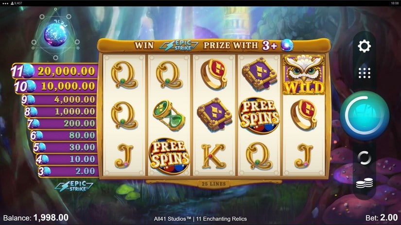 11 Enchanting Relics slot screen 1