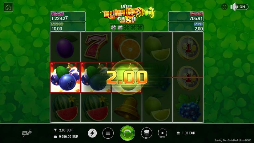 Burning Slots Cash Mesh Ultra slot screen 3