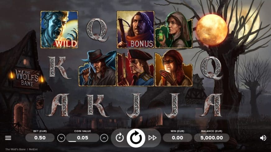 The Wolf’s Bane slot screen 1