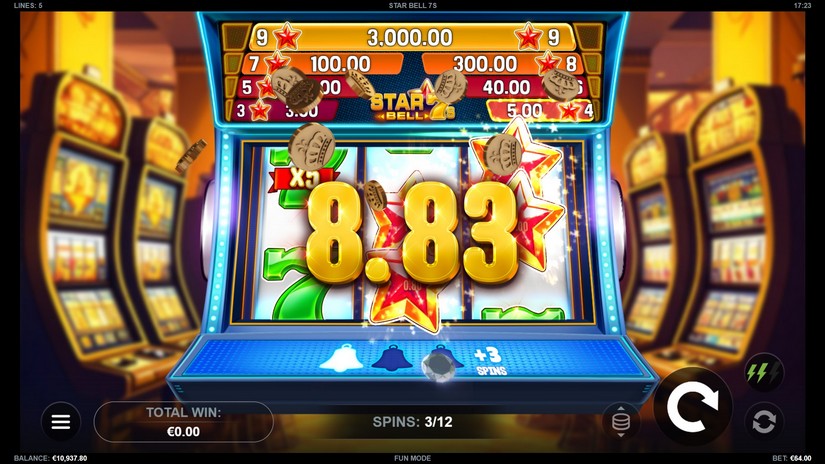 Star Bell 7s slot screen 4