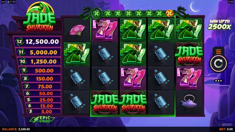 Jade Shuriken slot screen 1