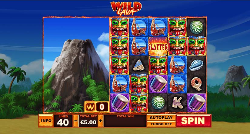 Wild Lava slot screen 2