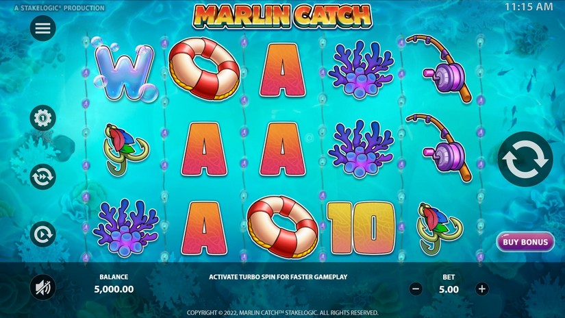 Marlin Catch slot screen 1