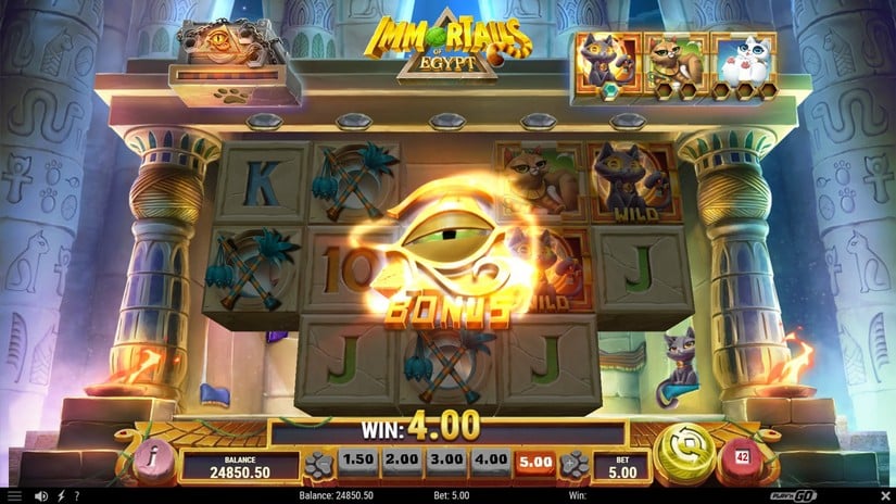 ImmorTails of Egypt slot screen 4