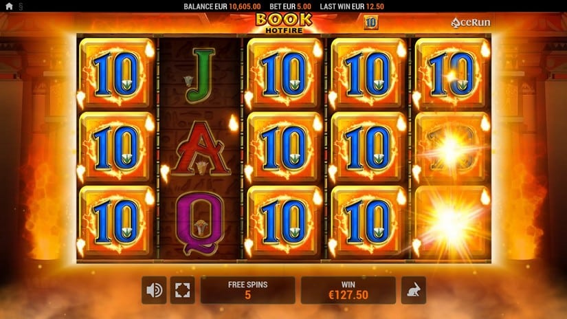 Book HOTFIRE slot screen 4