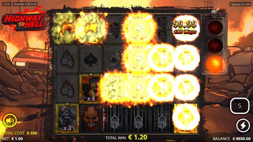 Highway to Hell slot screen 4