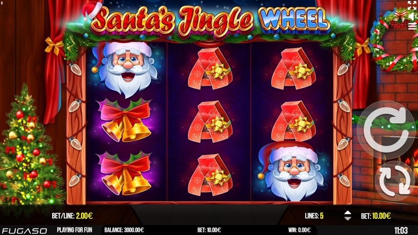 Santa’s Jingle Wheel slot screen 1
