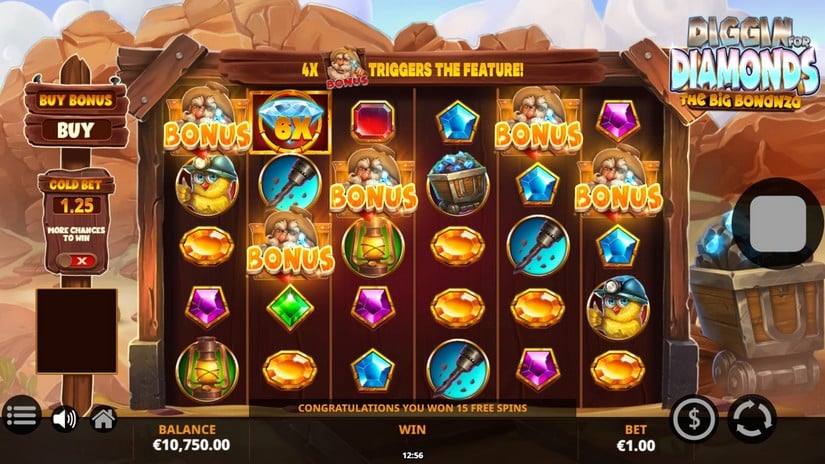 Diggin’ For Diamonds slot screen 2