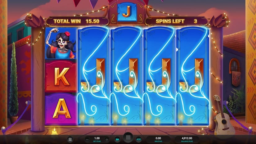 Los Cuatro Esqueletos Dream Drop slot screen 7