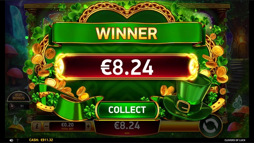 Clovers of Luck slot screen 5