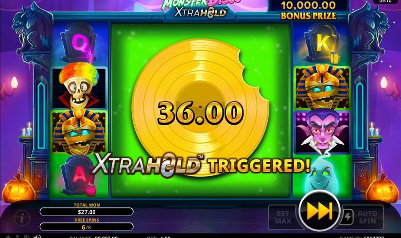 Monster Disco XtraHold slot screen 6