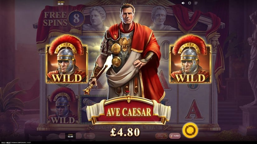 Roman Emperors slot screen 5
