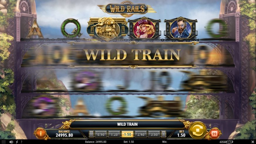 Wild Rails slot screen 2