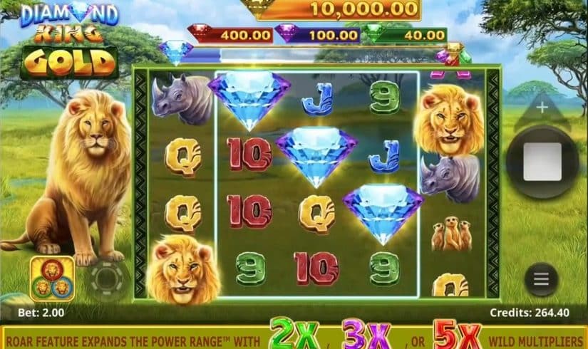 Diamond King Gold slot screen 1