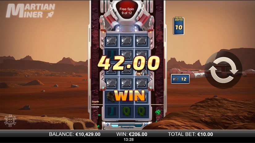Martian Miner Infinity Reels slot screen 5