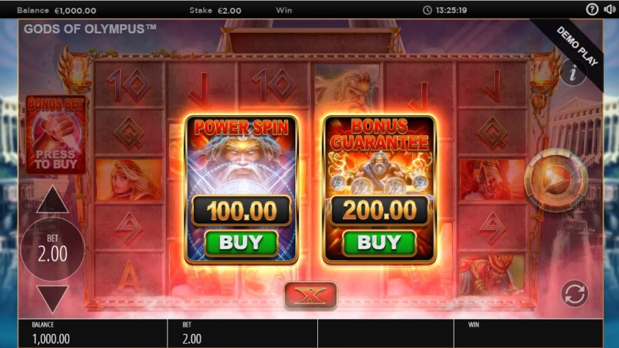 Gods of Olympus Megaways slot screen 3