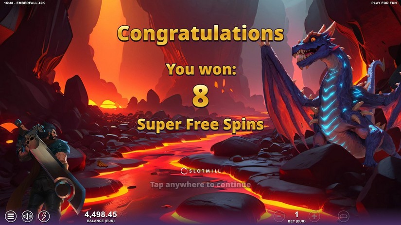 Emberfall 40K slot screen 4