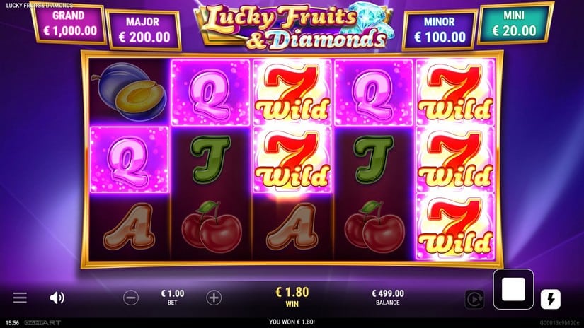 Lucky Fruits & Diamonds slot screen 2