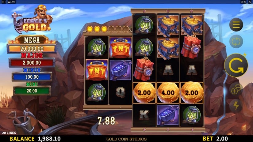 George’s Gold slot screen 4